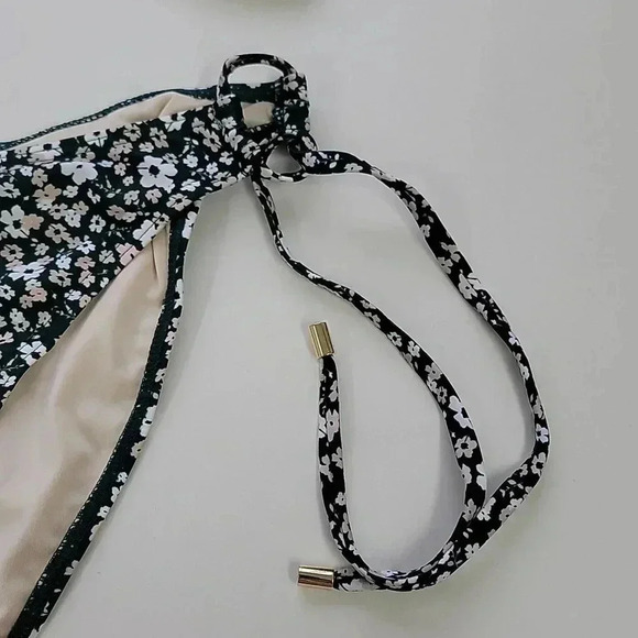 PeonyPetite Fleur Bandeau Bikini Top & Printed Side-Tie Bikini Bottom - Picture 8 of 13